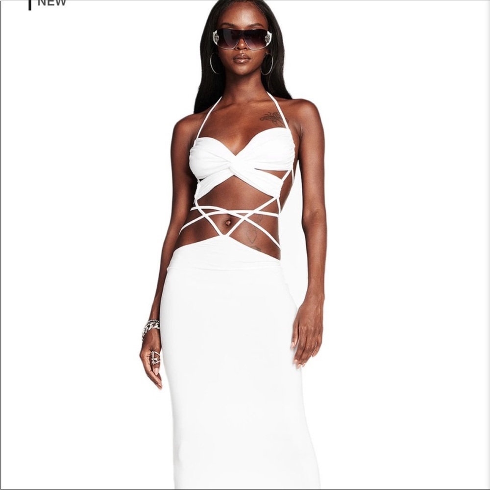 I AM GIA Karlie Dress white size medium